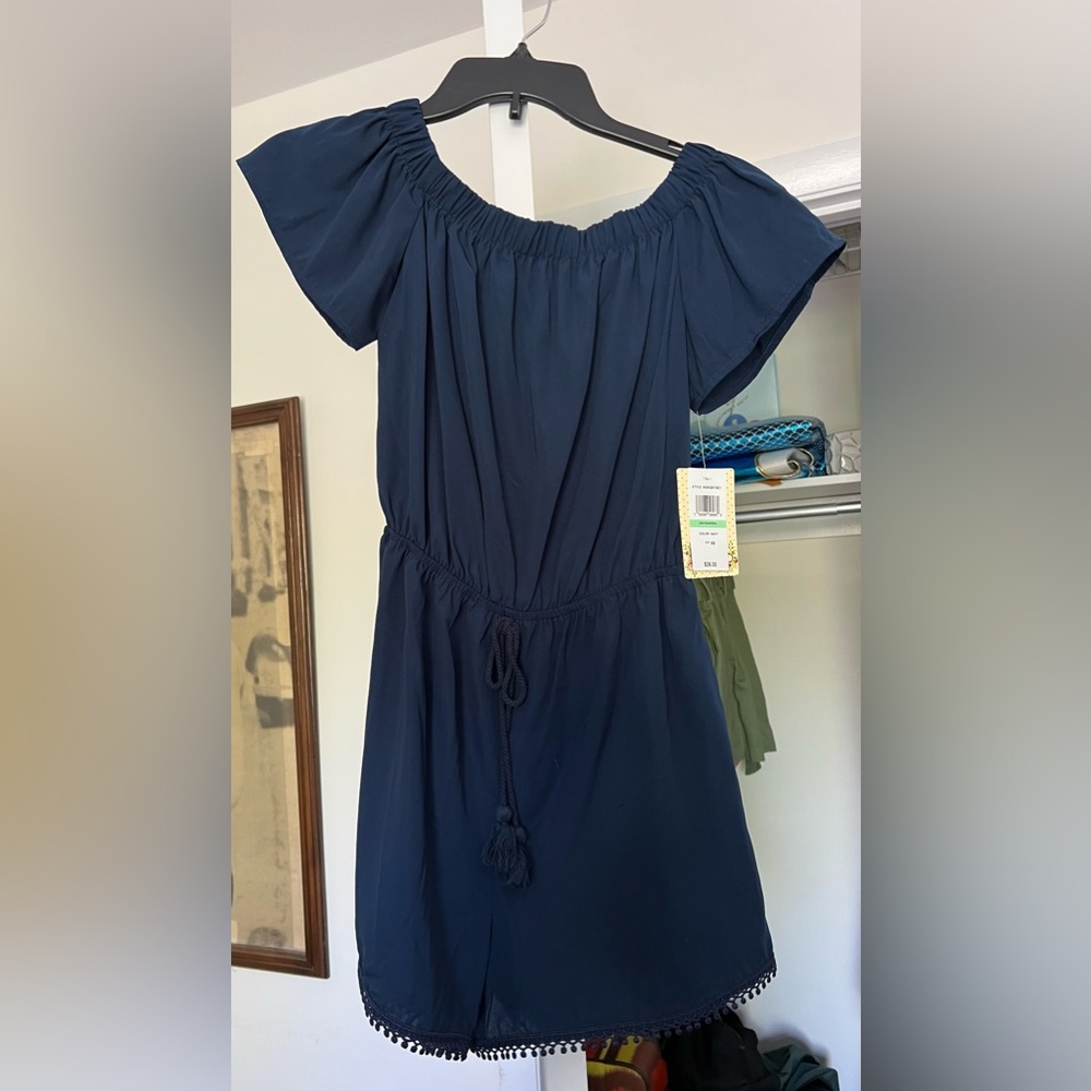 Shirt sleeve romper